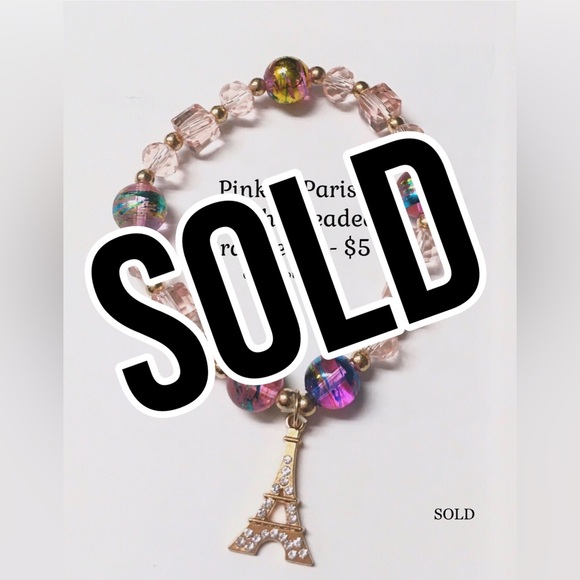 Jewelry - Pink in Paris Stretchy Beaded Bracelet 💖